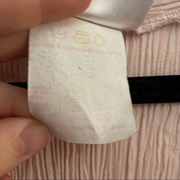 Vintage button down pink romantic flutter sleeve midi dress size 4 - Picture 4 of 11